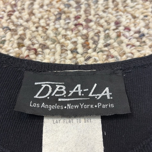 DBA-LA Black Tank Top Look with Tropical Print Dress. Drop Waist. 11/12. Y2K - Picture 5 of 9